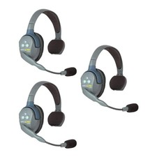 EARTEC UL3S UltraLITE Full Duplex Wireless Headset Communication for 3 Users ...