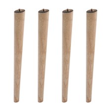4Pcs Tapered Sofa Couch Cabinet Chair Legs Replacement Furniture Oak Wood Legs