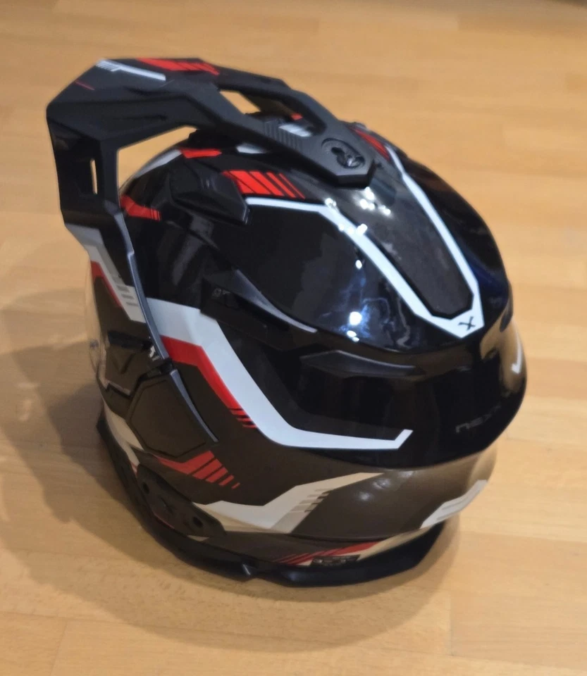 Nexx X.Wed 2 Columbus, Integralhelm Adventure Helm, Schwarz/Grau/Rot, XL(61-62) - Bild 3 von 4