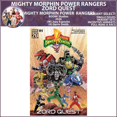 Mighty Morphin Power Rangers: Zord Quest (2025) #1 BOOM! Studios COVER SELECT