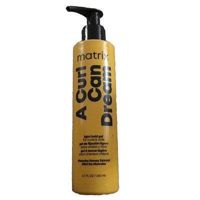 MATRIX TOTAL RESULTS A CURL CAN DREAM LIGHT HOLD GEL FOR CURLS & COILS 6.7 OZ