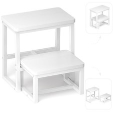 Step Stool for Adults  Kids,Holds up to 500Lb,3 in1 Heavy Duty Sturdy 2 tair...