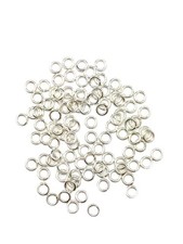 Open Jump Rings 22 Gauge 3.2mm OD 925 Sterling Silver 100 Pcs