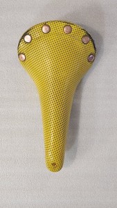 Selle San Marco Regal Girardi Saddle - Yellow Perforated Leather - Rare!