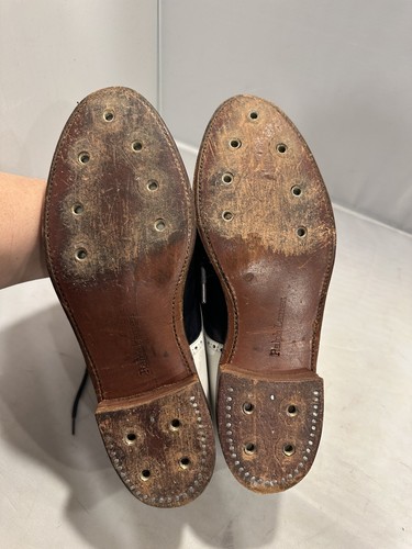 Ralph Lauren Crocket & Jones Womens Golf Shoes 9 B Bench Made No Metal Spikes - Picture 10 of 10