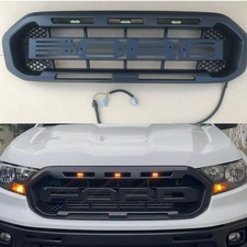 Raptor Style Front Grille With Led Light For Ford Ranger 19-23 Xl Xlt Lariat Fx4 Raptor Style Front Grille With Led Light For Ford Ranger 19-23 Xl Xlt Lariat Fx4