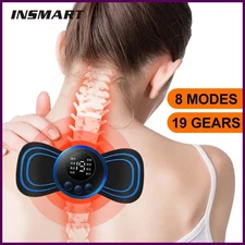 Neck Massager Mini Electric Neck Massage EMS Cervical Back Vertebra Massage