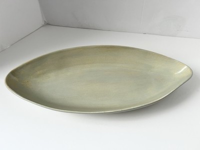 Aletha Soule Studio Oval Dish Serving Platter  16   Green