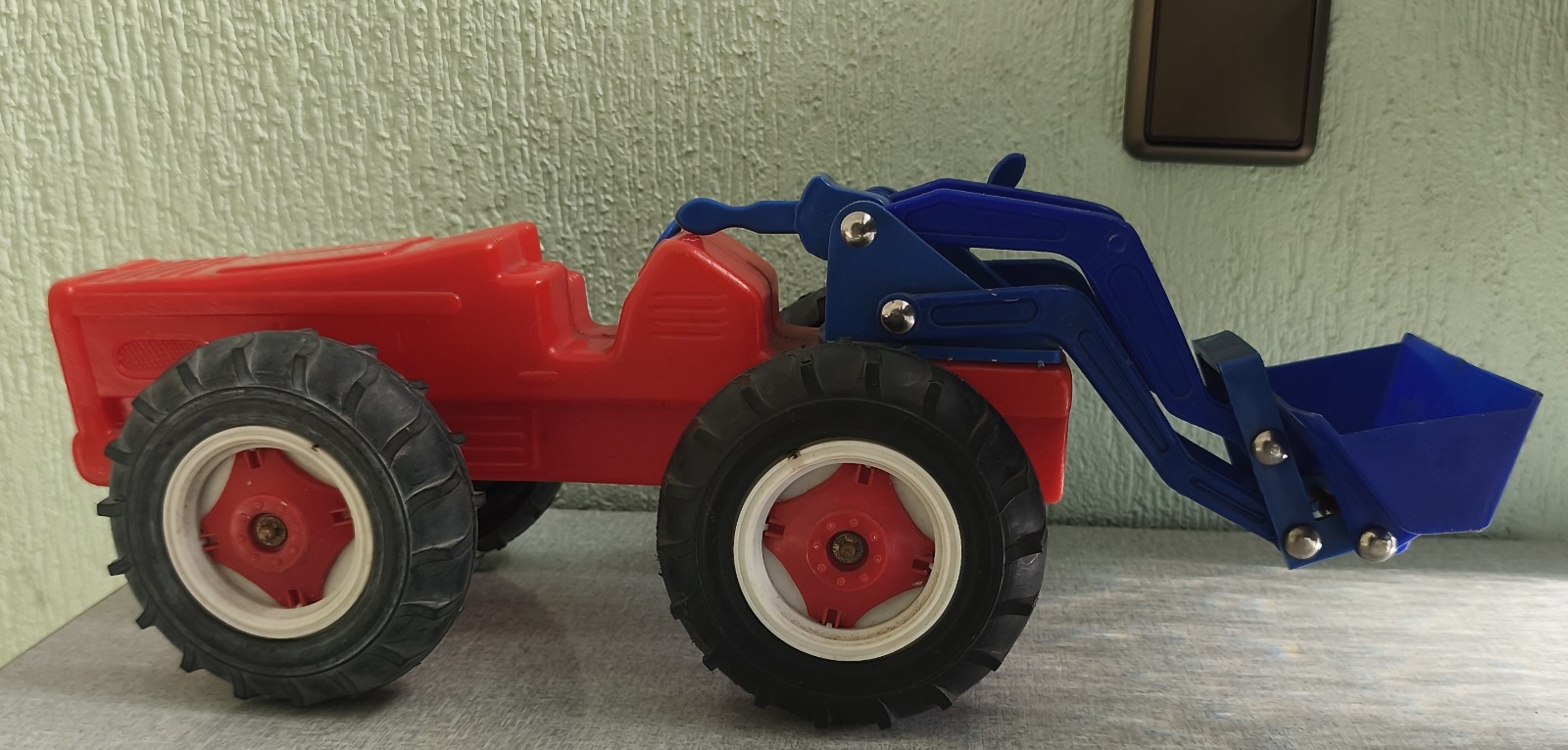 vintage Radlader Plastik Sandkastenspielzeug