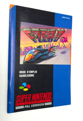 F-Zero Super Nintendo SNES Bedienungsanleitung FAH