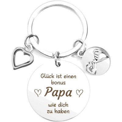 Vatertagsgeschenk für Papa Personalisiert Schlüsselanhänger, Bonus Papa Gesch...