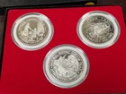 Oregon Trail (3) 1 Oz Silver Coins Baker City Int Ctr Numbered Series Flagstaff