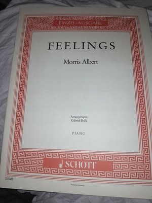 Feelings, Morris Albert, Piano, Klaviernoten, Einzelausgabe, Arrangement,G. Bock