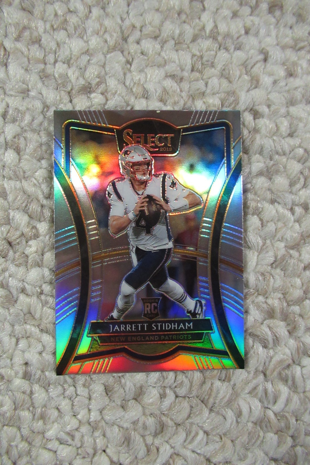 2019 Panini Select Jarrett Stidham #115 PREMIER LEVEL Silver Prizm Rookie RC