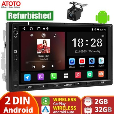 ATOTO A5L Android 7in 2 DIN Bluetooth Car Stereo GPS Radio Wireless Android Auto