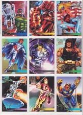 #4 1994 Fleer Marvel Universe Trading Cards Lot of 9
