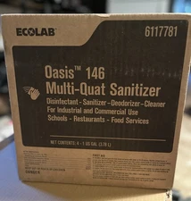 NEW Ecolab 6117781 Oasis 146 Multi-Quat Sanitizer Disinfectant Sanitizer School