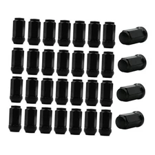 32pcs M14x1.5 Wheel Lug Nuts 1.8 inch Tall with Cone Seat 19mm (3/4") Hex 