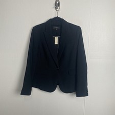 Talbots Blazer Women s Black One Button Lined Jacket Size Petite 12p.