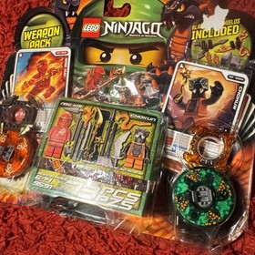 LEGO 9591 Ninjago Weapon Pack Minifig Chokun NRG Kai Ninja Spinner Battle NEW*