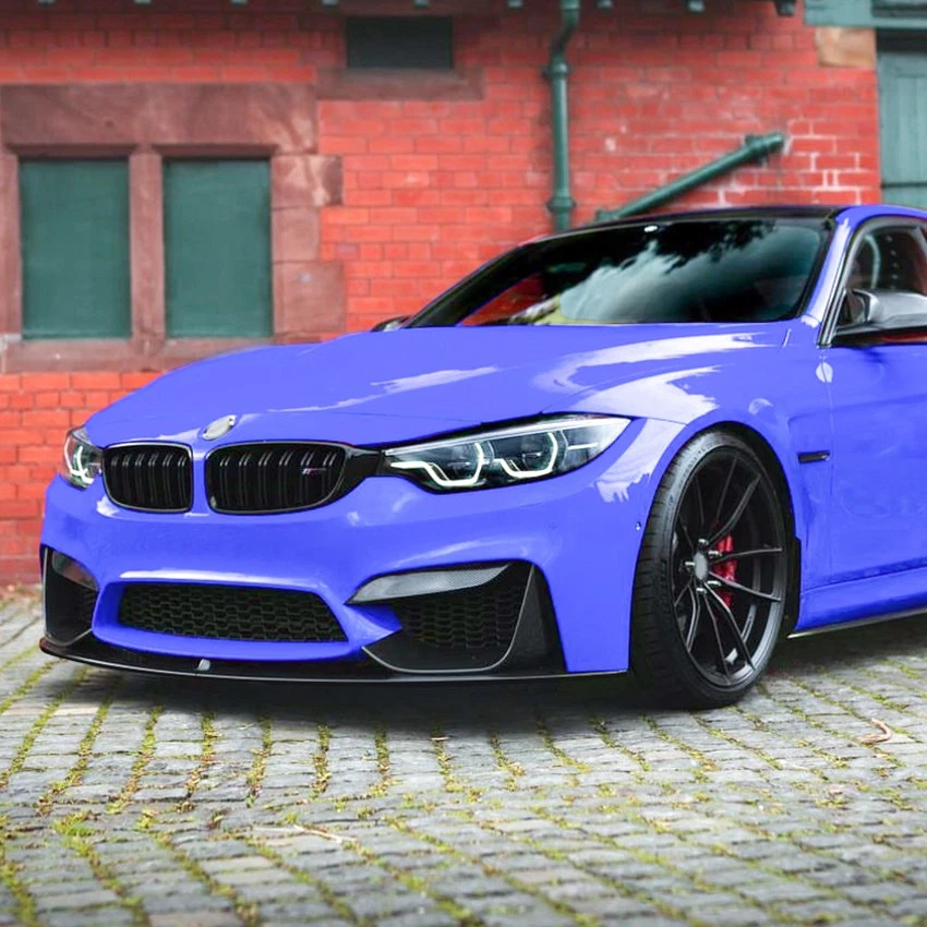 Frontspoiler Lippe Für BMW M3 F80 14-19, M4 F82 14-20 Glanz Schwarz Performance - Bild 3 von 4