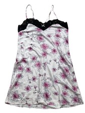 Apt. 9 Slip Dress Chemise Womens Small Pink Floral Lace Coquette Dainty Fairy