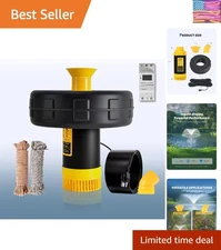 Easy-Install Pond Fountain Aerator Pump with Timer, 50ft Cord & 2 Spray Patterns