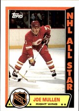 Joe Mullen 1989-90 Topps #5 Calgary Flames FREE SHIPPING AutographDen
