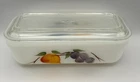 Anchor Hocking Fire King Gay Fad 8" Refrigerator Dish with Lid | Vintage 1950s