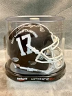 Josh Jacobs Signed Mini Helmet - Alabama National Champions - Beckett Certified
