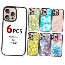 Weewooday 6 Pieces Sublimation Phone Case Compatible with Iphone 16 Promax