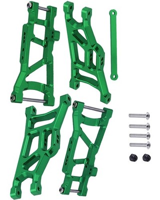 RC Aluminum Front Rear Suspension A-Arms Upgrades Part for 1/10 Rustler VXL &...