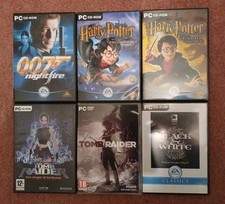 PC games Bundle x6 Complete With Manuals Joblot Tomb Raider Harry Potter 007 Etc