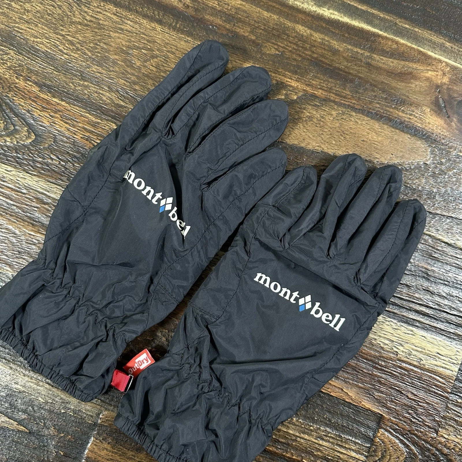 NWOT Montbell OutDry Rain Gloves 1118219 Mens S Black Waterproof Lightweight