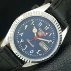 VINTAGE SEIKO 5 AUTOMATIC 6309A JAPAN MENS REFURBISHED BLUE DIAL WATCH a442504-1