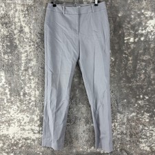 Liz Claiborne Size 6 Audra Minimalist Casual Straight Leg Pants Gray Button Zip