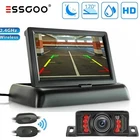 Essgoo license plate rear view camera wireless wireless with 4.3'' LCD monitor car motor vehicle