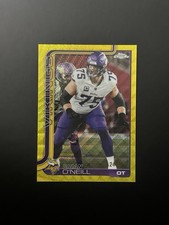 2025 Topps Chrome Football Brian O'Neill YELLOW WAVE Refractor /275