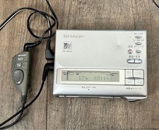 SHARP MD-MS100 MD Portable Recorder Player Walkman Compact Silver Japan
