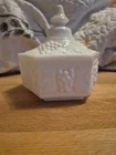 Vintage Imperial Milk Glass Hexagonal Candy Dish