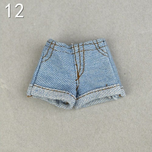 Fashion Denim Jeans Bottoms Shorts For 11.5" 1/6 Girl Doll Clothes For Blyth - Picture 23 of 25