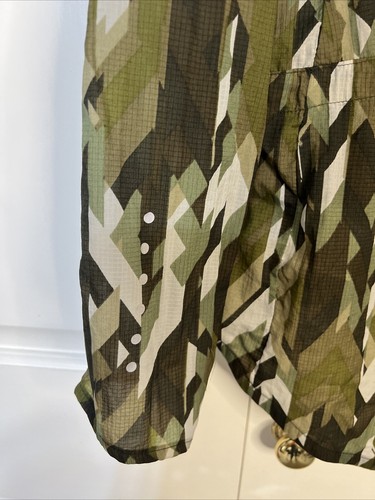 Nike Lightweight Jacket Army Green Neon Pink Small Hooded - Picture 6 of 9