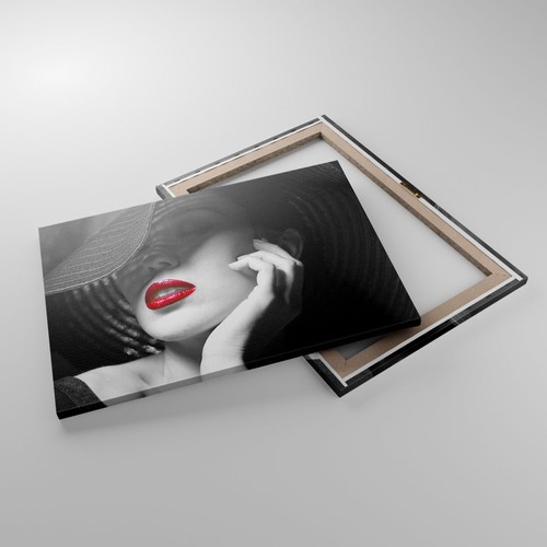Quadro su Tela 70x50cm donna faccia labbra Stampe Immagini Quadri Moderni Murale - Foto 2 di 10