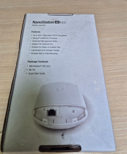 Ubiquiti NanoStation Loco 5AC airMAX Wireless Outdoor 5Ghz Loco5Ac radio - Photo 2/2