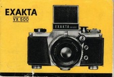 Exakta VX500 35mm camera instruction manual 42pgs/1969 