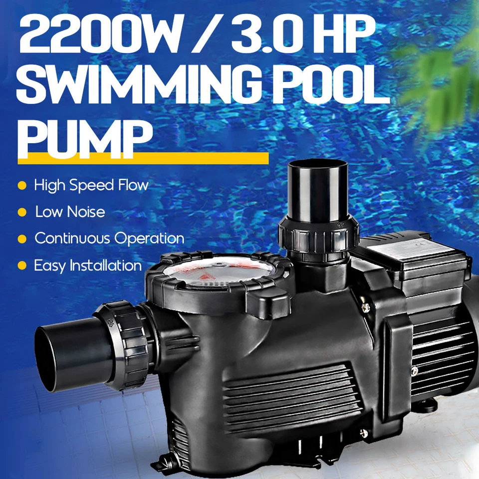 3HP Swimming Pool Pump Motor for Hayward w/Strainer Generic In/Above Ground - Image 3 of 4
