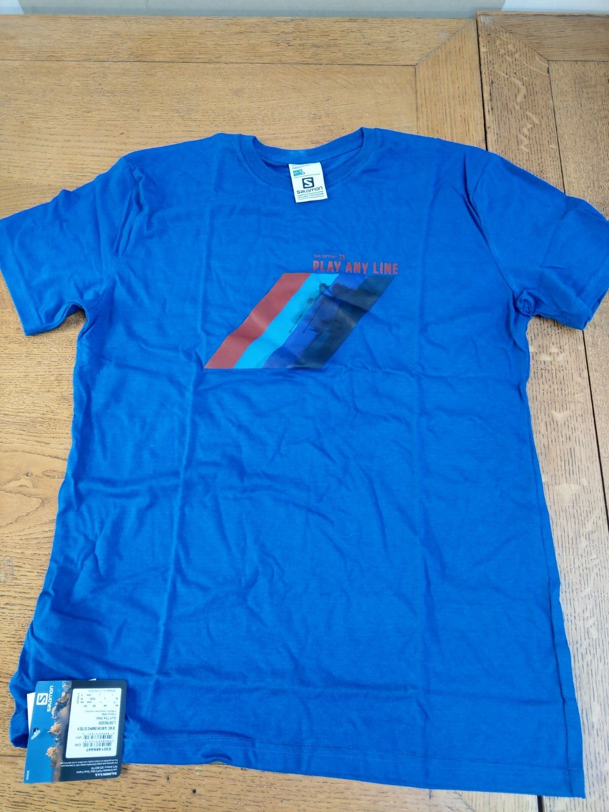 Top Maglietta Blu Salomon Sci Taglia M