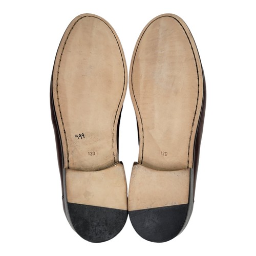 Mocassini Sandro Delta scarpe eleganti da uomo taglia 12D marroni - Foto 4 di 5