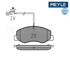Brake pad set, disc brake Meyle 0252517218/W for Opel