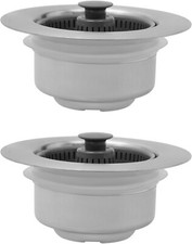 2 Pack Upgraded 3 in 1 Kitchen Sink Drain Strainer Stopper Set Stainless Steel